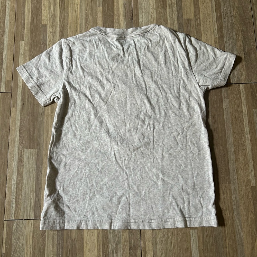 Kid’s Ralph Lauren Polo Bear Graphic T-Shirt in Heathered Oat Size 7 - Picture 7 of 7